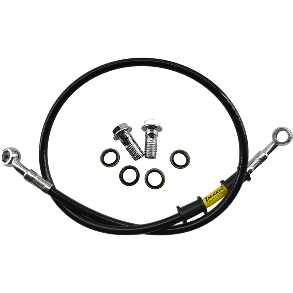 28°-28° Black Braided Stainles - Motorcycle Brake Cable 评论和价格