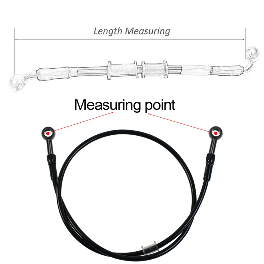AN3 Braided Brake Hose Motorcy - Motorcycle Brake Cable 评论和价格